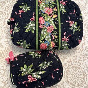 Vera Bradley makeup organizer set